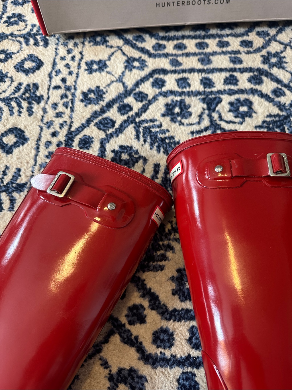 Red Glossy Hunter Boots — image 6 of 8